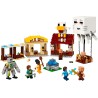 LEGO Minecraft 21273 Attacco al Villaggio del Ghast-Pallone - Giocattolo con Casa di Steve, 4 Minifigure, Golem di Ferro e Funz