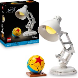 LEGO Ideas | 21357 Disney Pixar Luxo Jr. - Set con Lampada da Costruire per Adulti - Gadget Cinematografico con Riferimenti ai 