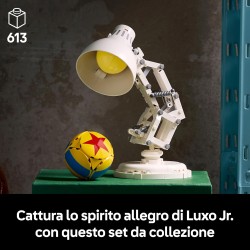 LEGO Ideas | 21357 Disney Pixar Luxo Jr. - Set con Lampada da Costruire per Adulti - Gadget Cinematografico con Riferimenti ai 