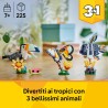 LEGO Creator 31173 3 in 1 Animali Selvatici: Tucano Tropicale con Fiore - Animale Giocattolo Trasformabile in Farfalla o Pesce 