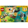 LEGO Creator 31173 3 in 1 Animali Selvatici: Tucano Tropicale con Fiore - Animale Giocattolo Trasformabile in Farfalla o Pesce 