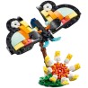 LEGO Creator 31173 3 in 1 Animali Selvatici: Tucano Tropicale con Fiore - Animale Giocattolo Trasformabile in Farfalla o Pesce 