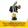 LEGO Creator 31173 3 in 1 Animali Selvatici: Tucano Tropicale con Fiore - Animale Giocattolo Trasformabile in Farfalla o Pesce 