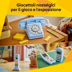 LEGO Creator 31174 3in1 Telefono Retrò con Disco di Selezione Rotante - Si Trasforma in un Modello Anni  80 o in 2 Telefoni Cel