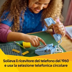 LEGO Creator 31174 3in1 Telefono Retrò con Disco di Selezione Rotante - Si Trasforma in un Modello Anni  80 o in 2 Telefoni Cel