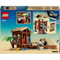 LEGO - ONE PIECE 75636 La Capanna del Villaggio Foosha Giocattolo con Barca, Minifigure di Luffy, Shanks e Makino, Accessori e 