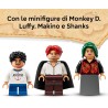 LEGO - ONE PIECE 75636 La Capanna del Villaggio Foosha Giocattolo con Barca, Minifigure di Luffy, Shanks e Makino, Accessori e 