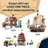 LEGO - ONE PIECE 75636 La Capanna del Villaggio Foosha Giocattolo con Barca, Minifigure di Luffy, Shanks e Makino, Accessori e 
