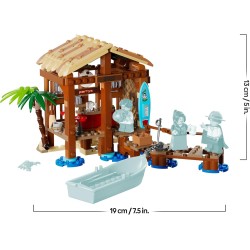 LEGO - ONE PIECE 75636 La Capanna del Villaggio Foosha Giocattolo con Barca, Minifigure di Luffy, Shanks e Makino, Accessori e 