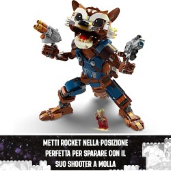 LEGO | Marvel 76282 Rocket e Baby Groot, Set con Action Figure Snodabile da Costruire e Minifigure del Supereroe, Giocattoli Gu