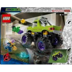 LEGO | Marvel 76312 Truck di Hulk Contro Thanos - Camion Giocattolo da Costruire per Supereroi con 2 Minifigure e Accessori com