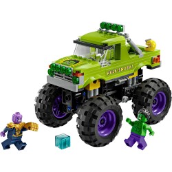 LEGO | Marvel 76312 Truck di Hulk Contro Thanos - Camion Giocattolo da Costruire per Supereroi con 2 Minifigure e Accessori com