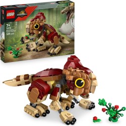 LEGO 76970 Jurassic World Dinosauro cucciolo Dolores: Aquilops - Dinosauro Giocattolo da Esposizione e Gioco con Pianta di Fior