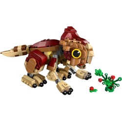 LEGO 76970 Jurassic World Dinosauro cucciolo Dolores: Aquilops - Dinosauro Giocattolo da Esposizione e Gioco con Pianta di Fior