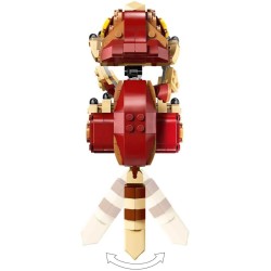 LEGO 76970 Jurassic World Dinosauro cucciolo Dolores: Aquilops - Dinosauro Giocattolo da Esposizione e Gioco con Pianta di Fior