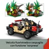 LEGO 76972 Jurassic World Fuga dal Raptor sul Fuoristrada - Include 2 figure di Dinosauro Giocattolo, una Macchina e 2 Minifigu