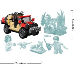 LEGO 76972 Jurassic World Fuga dal Raptor sul Fuoristrada - Include 2 figure di Dinosauro Giocattolo, una Macchina e 2 Minifigu