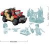 LEGO 76972 Jurassic World Fuga dal Raptor sul Fuoristrada - Include 2 figure di Dinosauro Giocattolo, una Macchina e 2 Minifigu