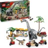 LEGO 76973 Jurassic World Alla Ricerca del Raptor e del Titanosauro - Con 2 Figure di Dinosauro Giocattolo, un Fuoristrada, una