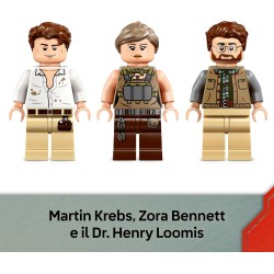 LEGO 76973 Jurassic World Alla Ricerca del Raptor e del Titanosauro - Con 2 Figure di Dinosauro Giocattolo, un Fuoristrada, una