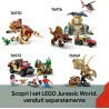 LEGO 76973 Jurassic World Alla Ricerca del Raptor e del Titanosauro - Con 2 Figure di Dinosauro Giocattolo, un Fuoristrada, una