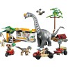 LEGO 76973 Jurassic World Alla Ricerca del Raptor e del Titanosauro - Con 2 Figure di Dinosauro Giocattolo, un Fuoristrada, una
