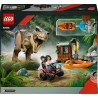 LEGO 76975 Jurassic World Fuga sul Fiume dal T. Rex - Giocattolo Interattivo con Dinosauro, una Barca, un Veicolo ATV e 2 Minif