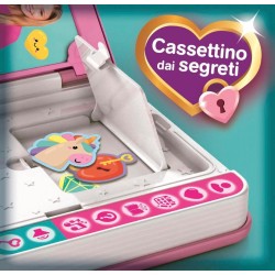 Clementoni - BFF Diario Segreto Unicorno Interattivo con Cassetto dei Segreti, 6 modalità di Gioco, Storie Musica e attività Cr