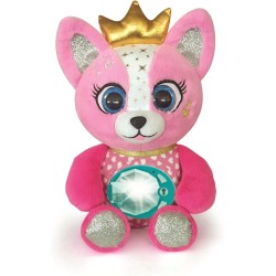 Clementoni - BFF Emy - La Mia Amica dei Segreti, Peluche Interattivo con Modulo Elettronico e Effetti Luminosi, Registrare Mess