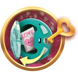 Clementoni - BFF Emy - La Mia Amica dei Segreti, Peluche Interattivo con Modulo Elettronico e Effetti Luminosi, Registrare Mess