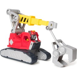 Rubble & Crew, Mega Gru di Charger, Veicolo Giocattolo con Personaggio Charger e 2 Attrezzi Rimovibili, Giocattoli Paw Patrol p