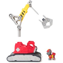 Rubble & Crew, Mega Gru di Charger, Veicolo Giocattolo con Personaggio Charger e 2 Attrezzi Rimovibili, Giocattoli Paw Patrol p