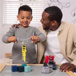 Rubble & Crew, Mega Gru di Charger, Veicolo Giocattolo con Personaggio Charger e 2 Attrezzi Rimovibili, Giocattoli Paw Patrol p