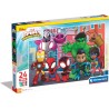Clementoni - 24249 - Marvel Spidey And His Amazing Friends Supercolor - 24 Maxi Pezzi, Puzzle Cartoni Animati