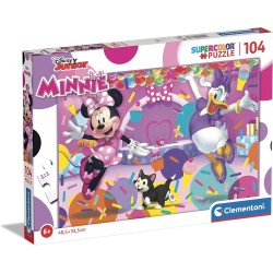 Clementoni - 25735 - Supercolor Puzzle - Disney Minnie - 104 pezzi - Made in Italy, puzzle bambini 6 anni, puzzle cartoni anima