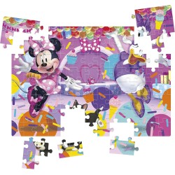 Clementoni - 25735 - Supercolor Puzzle - Disney Minnie - 104 pezzi - Made in Italy, puzzle bambini 6 anni, puzzle cartoni anima