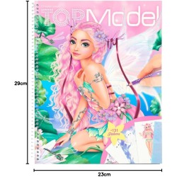 Depesche 12147 Crea Il Tuo TOPModel - Libro da colorare Fantasy con 78 Pagine per Creare Abiti magici, Libretto da colorare con