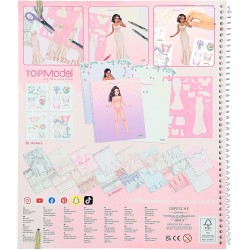 Depesche 12393 Crea Il Tuo Speciale Matrimonio TOPModel - Libro di Adesivi con 60 Pagine per Creare Bellissimi Abiti, Inclusi F