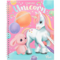 Depesche 12930 Ylvi - Set di Libri da colorare con 30 Pagine Doppie per Creare Motivi di Modelli, Inclusi 7 pennarelli a Punta 