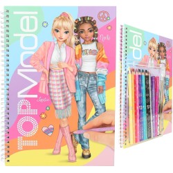 Depesche 12943 TOPModel Set di Libro da colorare 76 Pagine + mattite