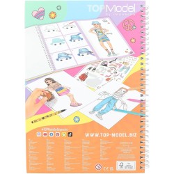 Depesche 12943 TOPModel Set di Libro da colorare 76 Pagine + mattite