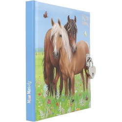 Depesche 12967 Miss Melody - Diario con Motivo di Cavalli e Chiusura a Cuore, Libro con 192 Pagine Foderate e splendidamente il