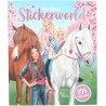 Depesche 13028 Miss Melody - Libro di Adesivi con 24 Pagine di Sfondo da disegnare da Soli, Inclusi 3 Adesivi a Doppia Pagina