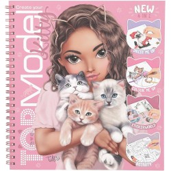 Depesche 13038 TOPModel Crea Il Tuo Gattino - Libro da colorare con 47 Pagine per disegnare Motivi di Gatti, incl. 5 Fogli di A