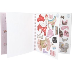 Depesche 13038 TOPModel Crea Il Tuo Gattino - Libro da colorare con 47 Pagine per disegnare Motivi di Gatti, incl. 5 Fogli di A