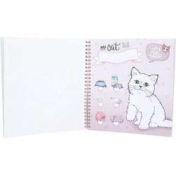 Depesche 13038 TOPModel Crea Il Tuo Gattino - Libro da colorare con 47 Pagine per disegnare Motivi di Gatti, incl. 5 Fogli di A