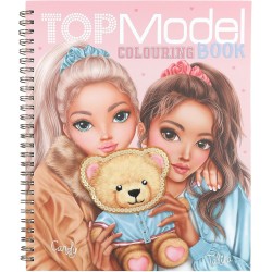 Depesche 13210 TOPModel Team Teddy-Libro da colorare con 40 Pagine per Creare Motivi di Modelli e orsacchiotti, incl. 1 Foglio 