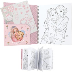 Depesche 13210 TOPModel Team Teddy-Libro da colorare con 40 Pagine per Creare Motivi di Modelli e orsacchiotti, incl. 1 Foglio 