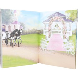 Depesche 13232 TOPModel Glamour - Libro di Adesivi con 20 Pagine per Creare Bellissimi Motivi per modelle, Inclusi 3 Adesivi a 