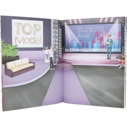 Depesche 13232 TOPModel Glamour - Libro di Adesivi con 20 Pagine per Creare Bellissimi Motivi per modelle, Inclusi 3 Adesivi a 